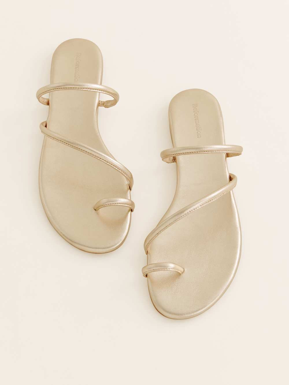 Ludo Toe Ring Strappy Flat Sandal | Reformation (Global)