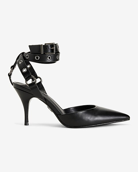 Brian Atwood X Express Grommet Ankle Strap Pumps | Express