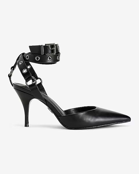 Brian Atwood x Express Grommet Ankle Strap Pumps | Express