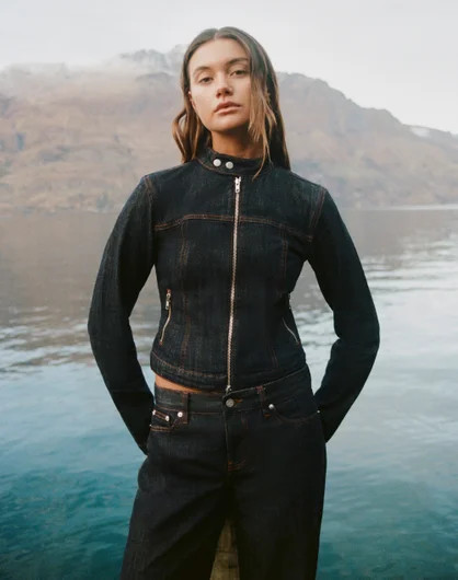 FBF X Glassons Denim Biker Jacket | Glassons (Australia)