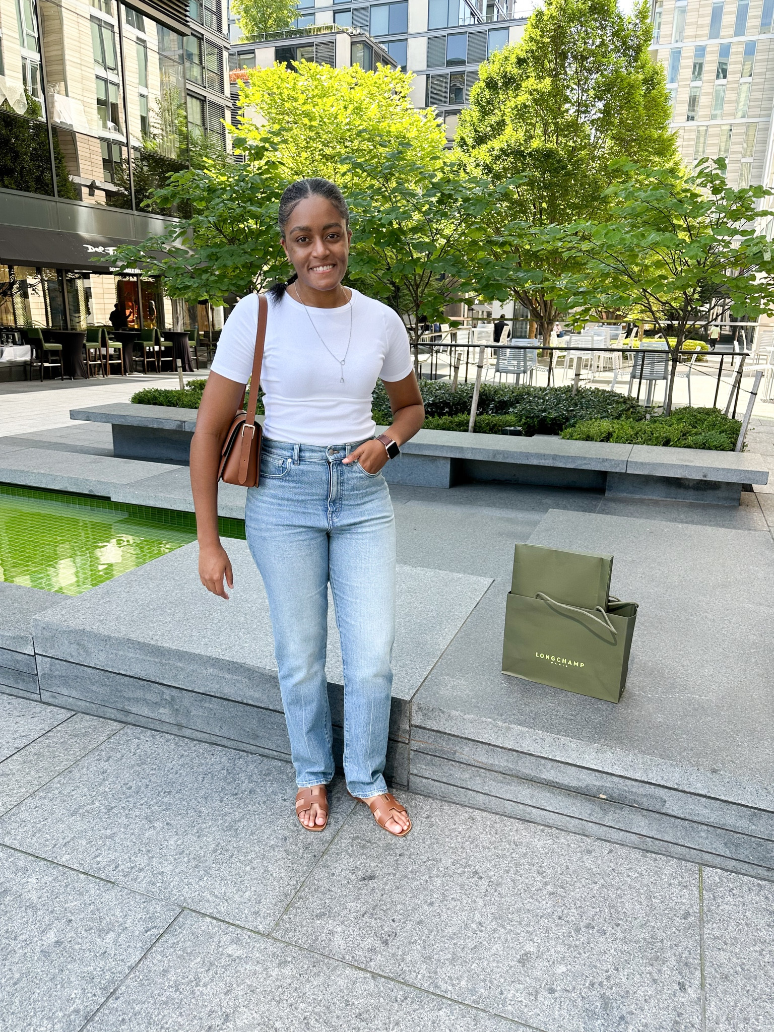 Loving the pre-fall shopping days in DC! 🍃🍂 Bag is Longchamp and the shoes are Hermes 🤎 Get this classic outfit below + check out what I bought in my latest YT videos! 

#LTKStyleTip #LTKFallSale #LTKSeasonal