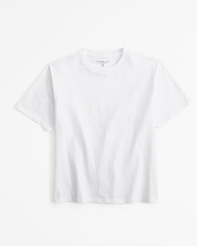 Women's Essential Premium Polished Relaxed Tee | Women's New Arrivals | Abercrombie.com | Abercrombie & Fitch (US)