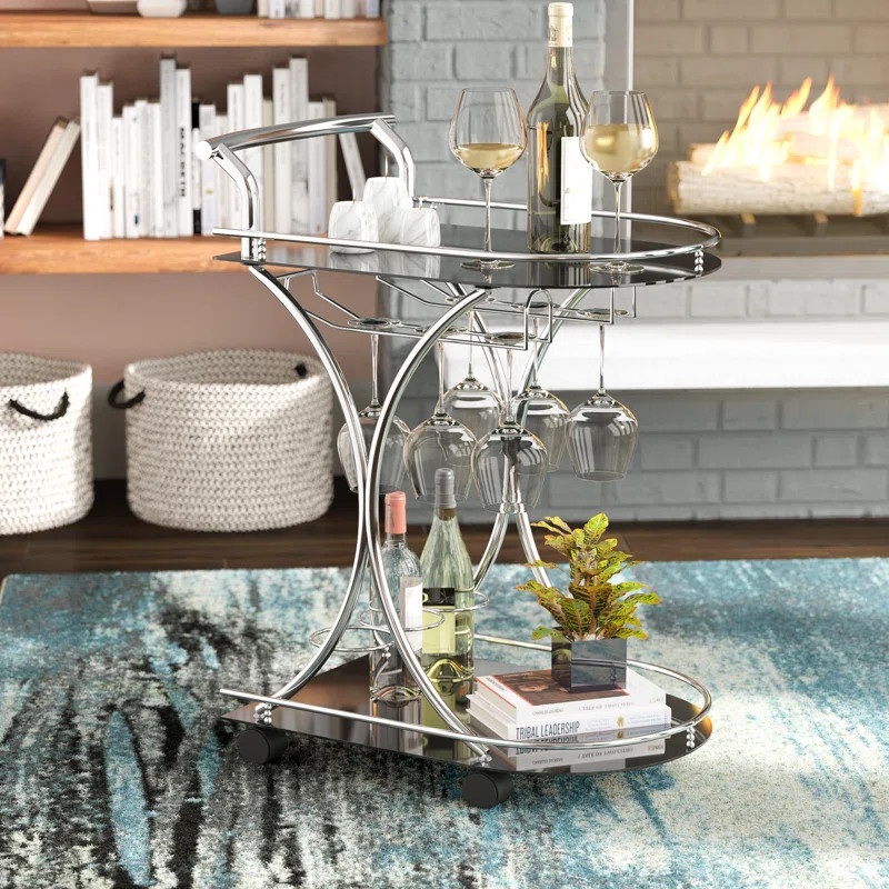 Baumbach Metal Bar Cart | Wayfair North America