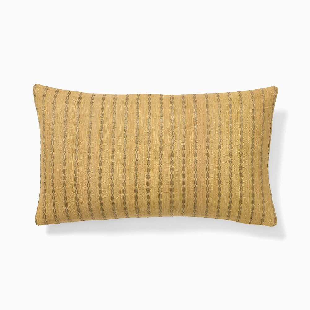Silk Woven Geo Pillow Cover | West Elm (US)