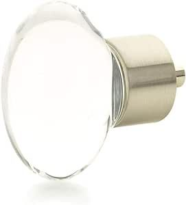 Schaub City Lights Collection 1-3/4 in. (44mm) Oval Glass Knob, Satin Nickel - 60-15 | Amazon (US)