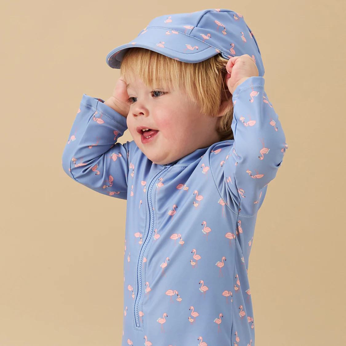 Flamingo Sunsafe Swim Hat | Baby Mori (US)
