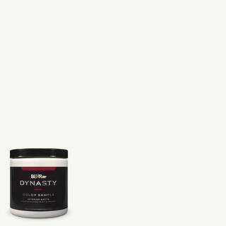 BEHR DYNASTY 8 oz. Ultra Pure White Matte Interior/Exterior Stain-Blocking Paint & Primer Sample ... | The Home Depot