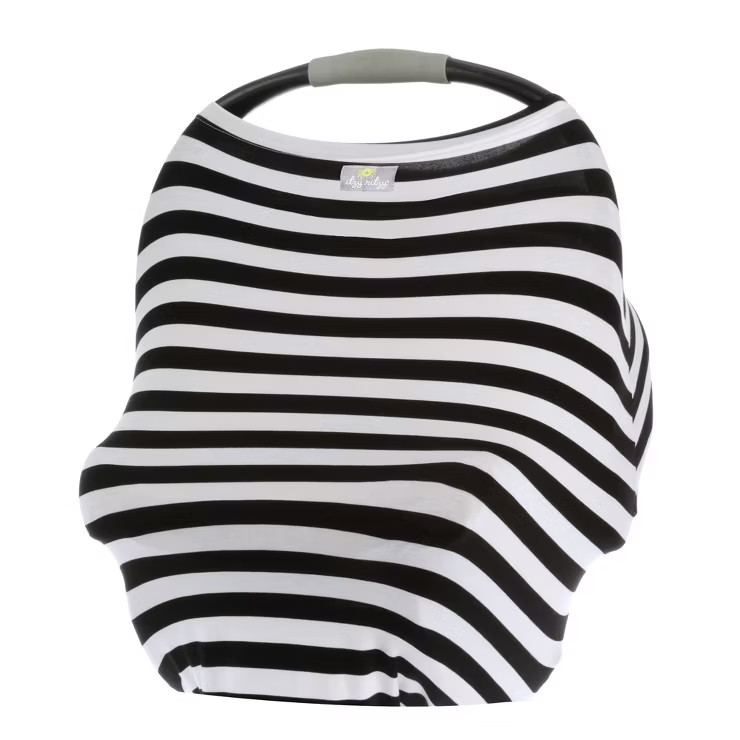 Itzy Ritzy Mom Boss 4in1 Nursing Cover - Black/White Stripe | Target