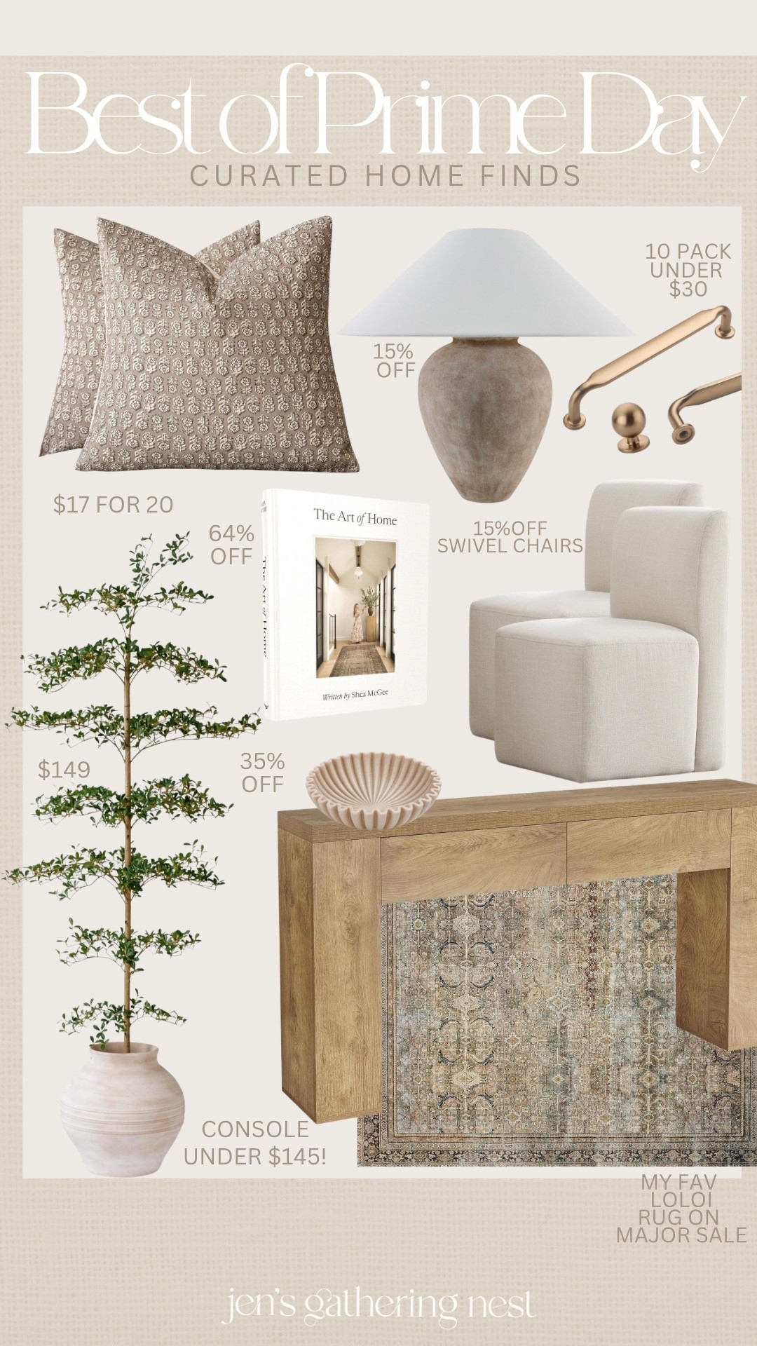 Amazon prime Day home decor finds for the modern organic home on a budget ✨

#AmazonPrime #PrimeDay #AmazonPrimeDay #AmazonPrimeDaySale #AmazonHomeDecor #amazonfinds #ModernOrganicHome #HomeDecor #Console #Lamp #ThrowPillows #fauxtree #ShadyLadyTree #CoffeeTableBooks #KitchenHardware #DiningroomChairs

#LTKHome #LTKSaleAlert #LTKFindsUnder100