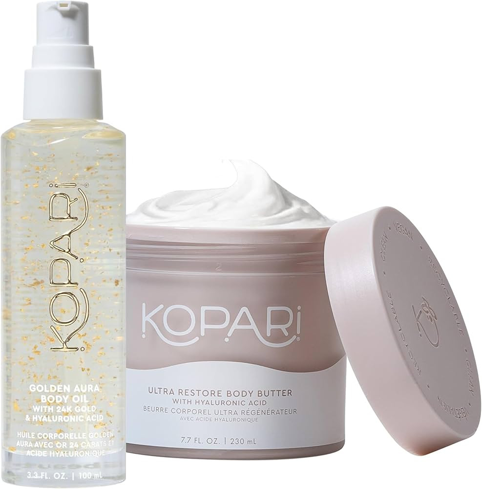 Kopari Body Butter and Golden Aura Body Oil Bundle | Amazon (US)