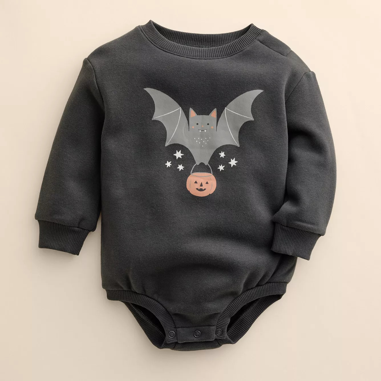 Baby Little Co. by Lauren Conrad Halloween Long Sleeve Ringer Bubble Bodysuit | Kohl's