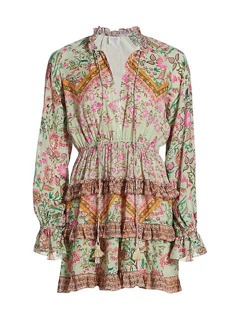 Cotton Floral Minidress | Saks Fifth Avenue