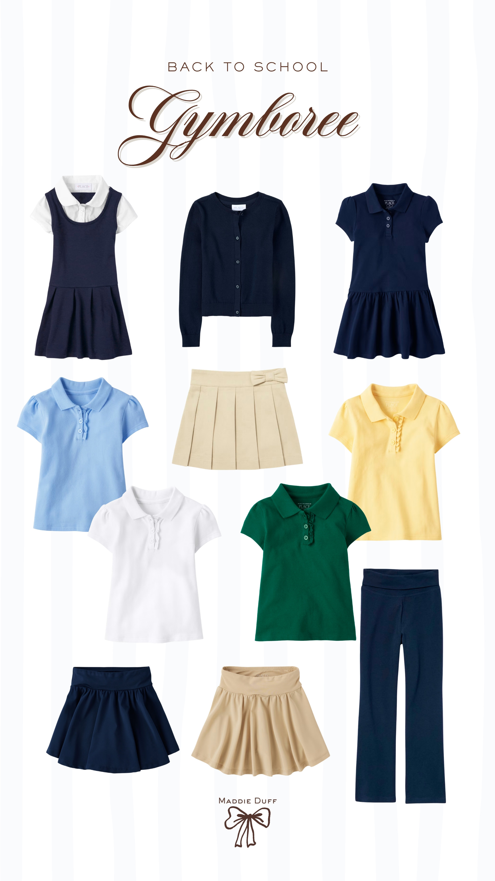 Getting ready for Back to School with Gymboree! They have the cutest options for school uniforms.

back to school, school uniforms, preschool, pre-k uniforms, school outfits 

 #LTKKids