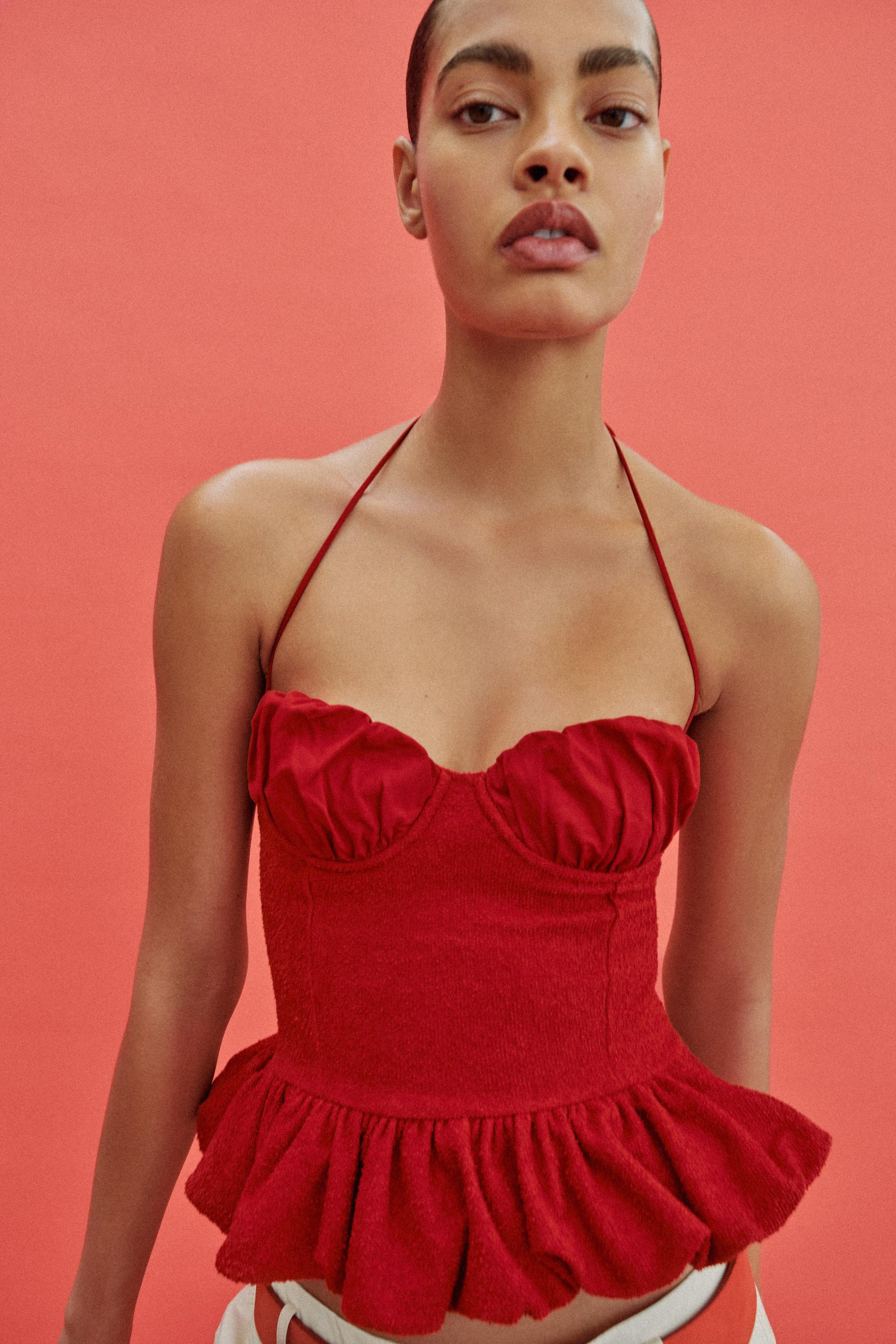 COMBINED BOUCLÉ TOP | Zara US