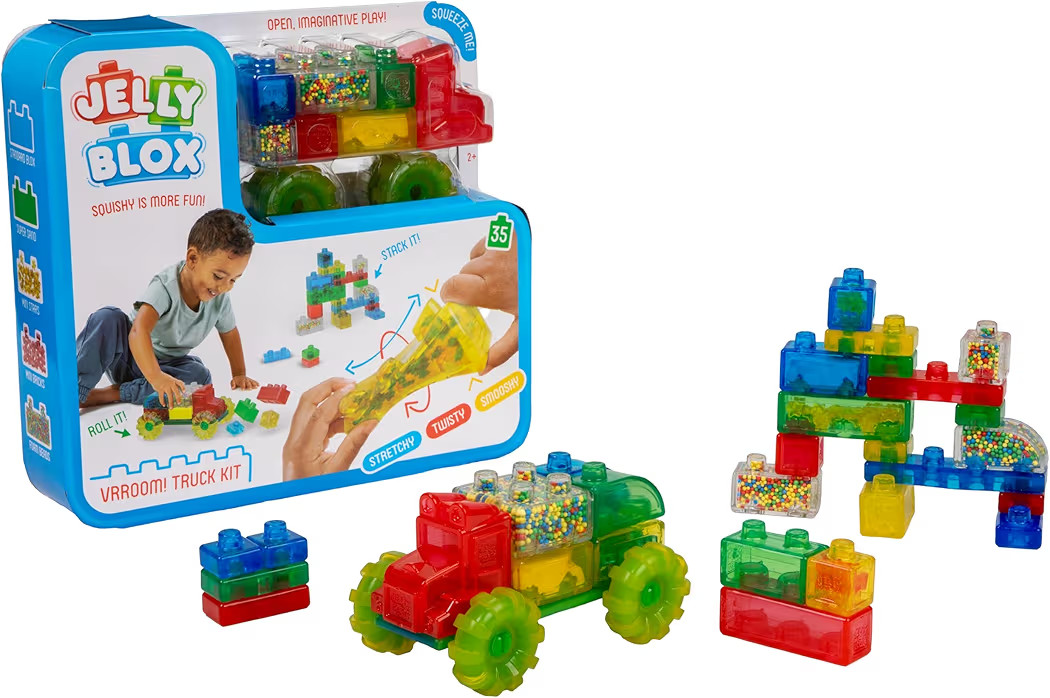 Goliath Jelly Blox Vrooom! Truck Kit, Toddler & Preschool Building Blocks | Amazon (US)
