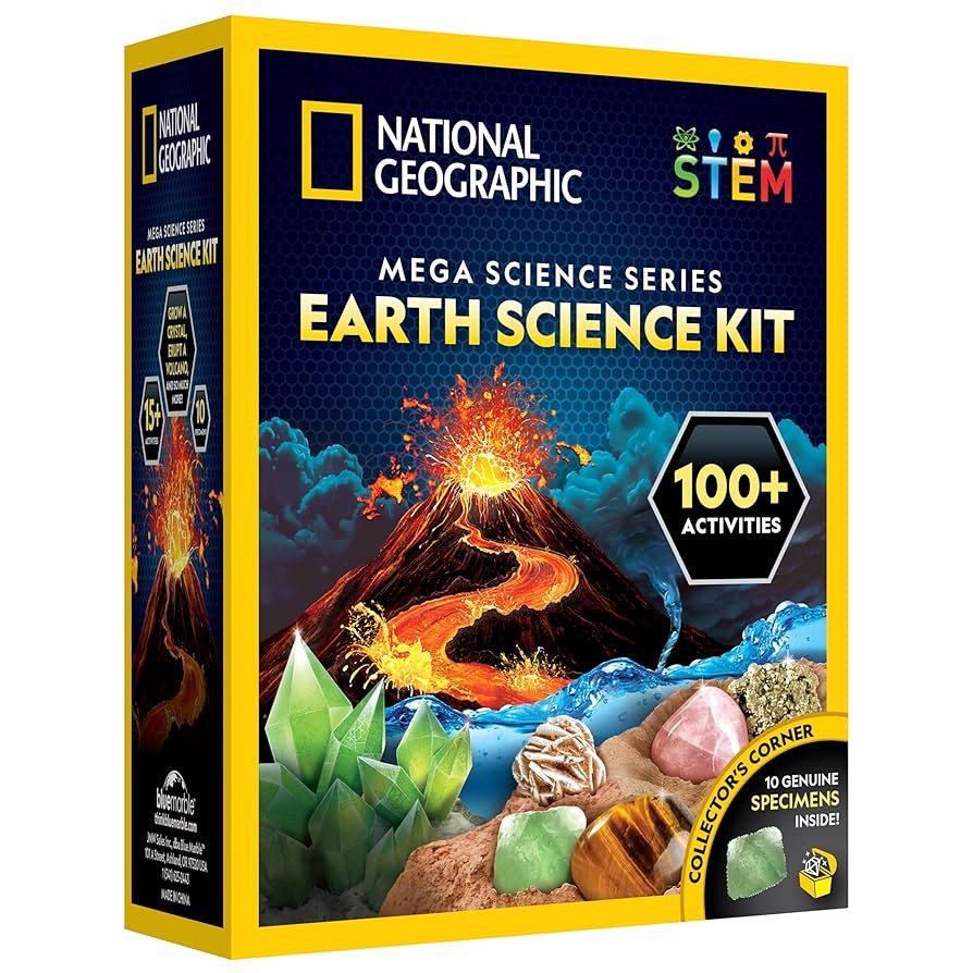 NATIONAL GEOGRAPHIC Earth Science Kit – 100+ Science Experiments & Activities for Kids, Crystal... | Amazon (US)