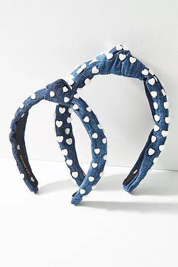 Lele Sadoughi Heart-Studded Headband Set | Anthropologie (US)