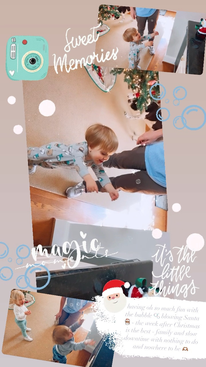 having oh so much fun with the bubble 🫧 blowing Santa 🎅🏽 - the week after Christmas is the best - family and slow downtime with nothing to do and nowhere to be 🫶🏽

#LTKhome #LTKfamily #LTKHoliday