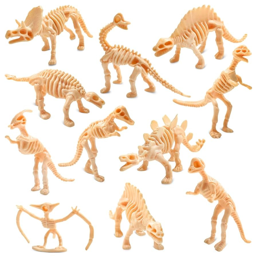 WELANE Dinosaurs Model Toys, 24 PCS Dinosaur Fossil Skeleton for Dino Sand Dig, Science Play, Par... | Amazon (CA)