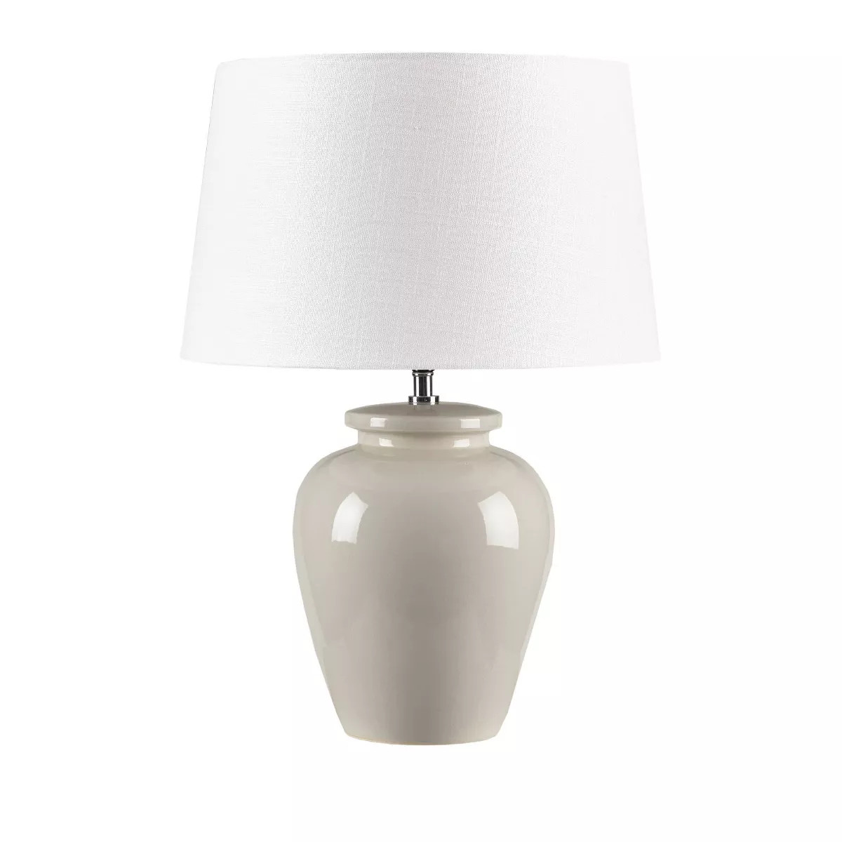 Anzio Ceramic (Includes LED Light Bulb) Table Lamp Cream - Ink+Ivy | Target