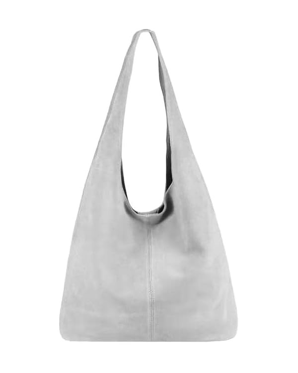 Ladies New Italian Genuine Real Suede Leather Oversize Slouch Shoulder Tote Bag | Amazon (UK)