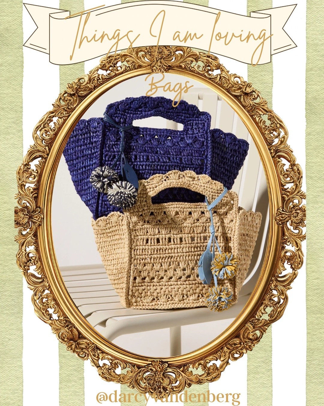 Things I am loving…

How cute are these summer
Raffia totes with cute scallop details & 
Pom pom charms 
In neutral or Navy

#LTKOver40 #LTKSaleAlert