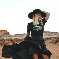 Pink Cowboy Shirt Cowgirl Costume White Western Rodeo Texas Tee Howdy Shirt | Etsy (US)