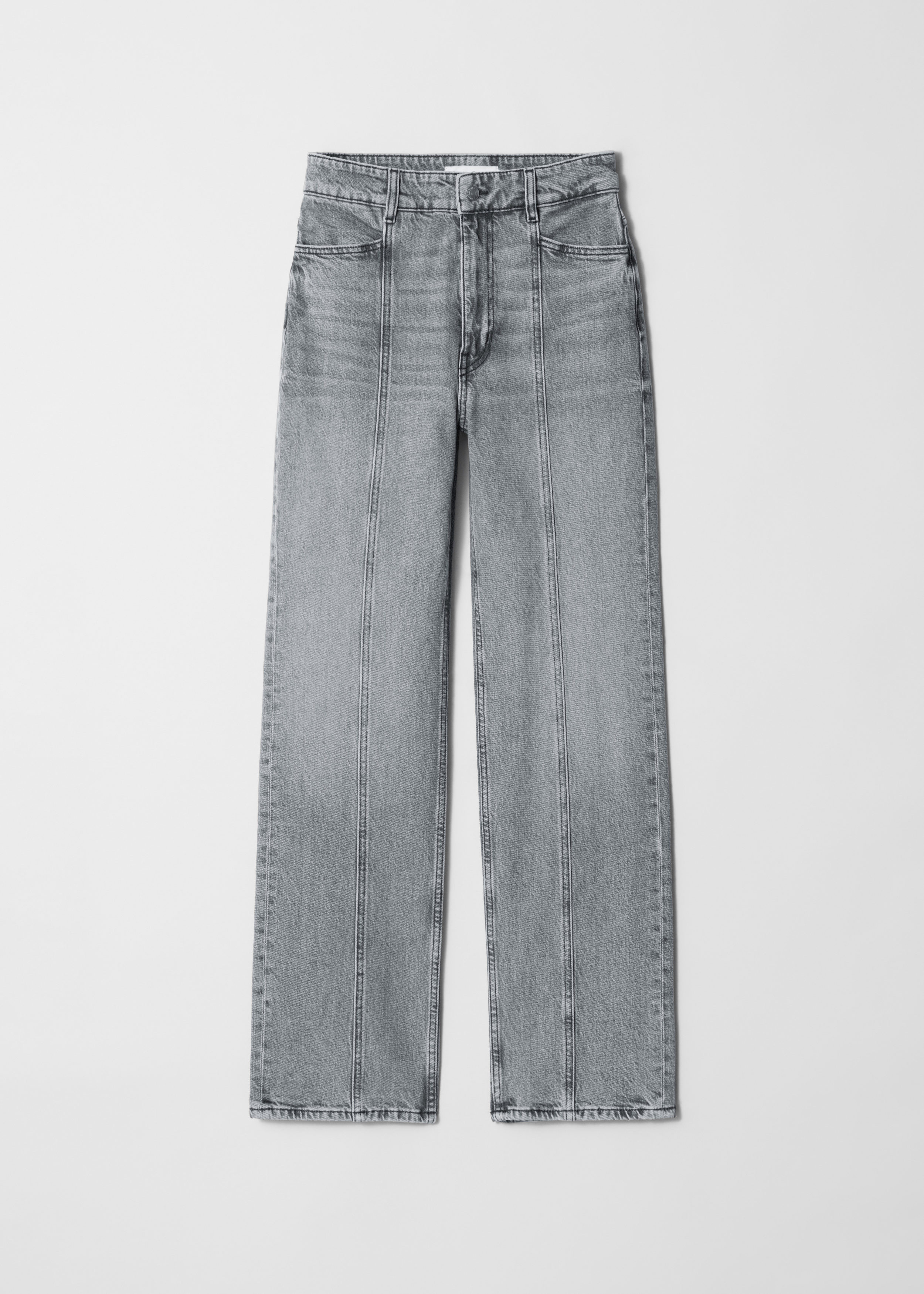 Jeans mit hohem Bund und weitem Bein - Grau - & Other Stories DE | & Other Stories EU