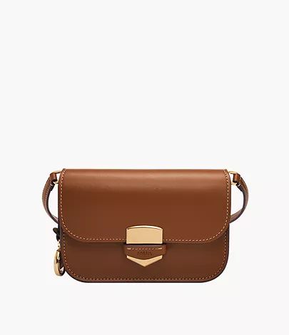 Lennox Leather Small Flap Crossbody Bag | Fossil (US)