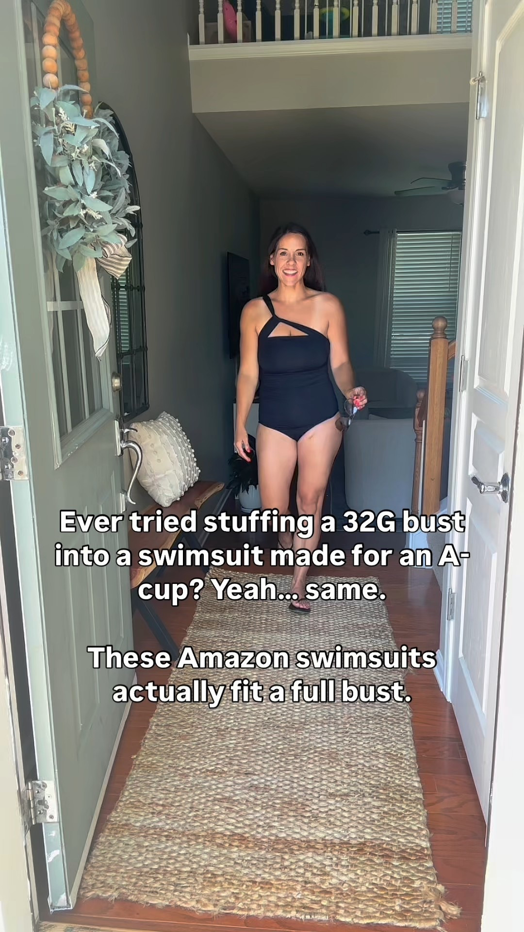 Amazon swimsuits that finally fit my petite frame and 32G bust (135lbs). I’m wearing a medium in all styles shown. These are supportive, flattering, and affordable for moms and women with a full chest.



#LTKPetite #LTKStyleTip #LTKSwim