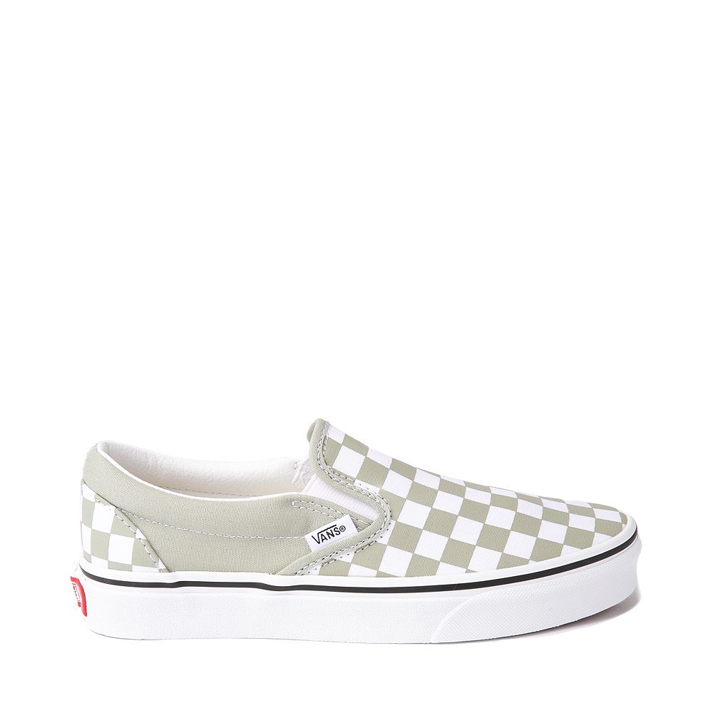 Vans Slip-On Checkerboard Skate Shoe - Desert Sage | Journeys