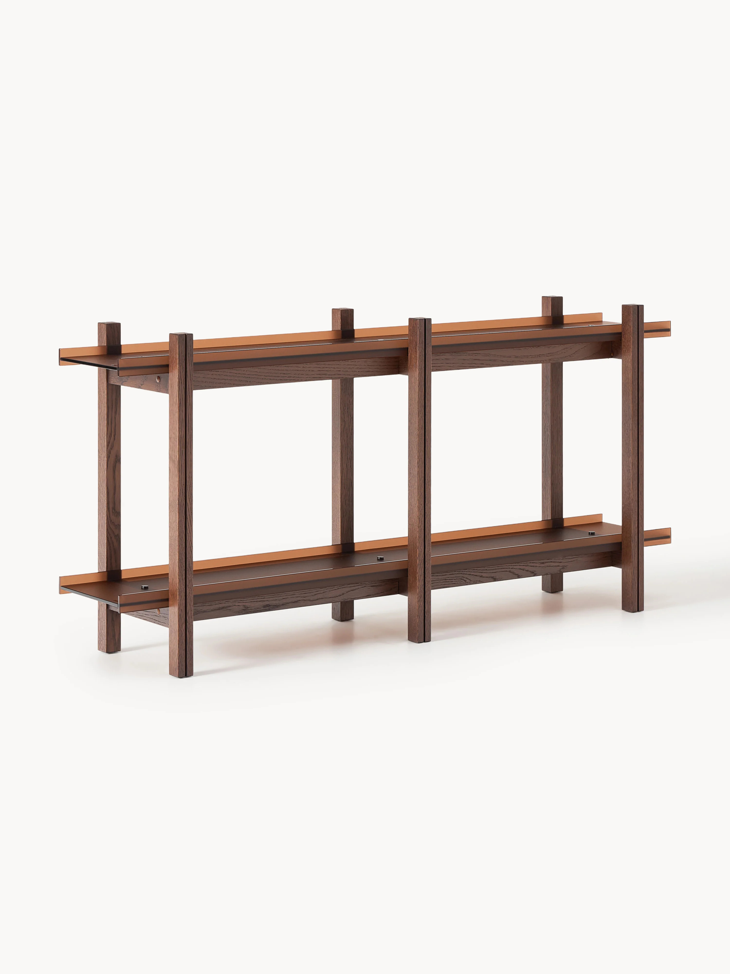 Holz-Regal Alex, Eichenholz & Glas | Westwing EU