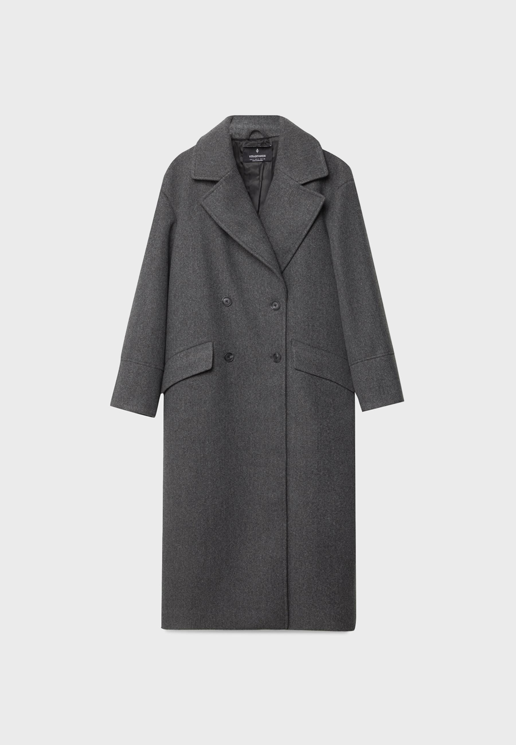 Oversize soft-touch coat - Women's fashion | Stradivarius United Kingdom | Stradivarius (UK)