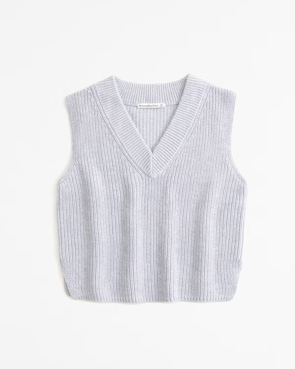 Women's The A&F Mara Button-Up Sweater Vest | Women's Tops | Abercrombie.com | Abercrombie & Fitch (US)