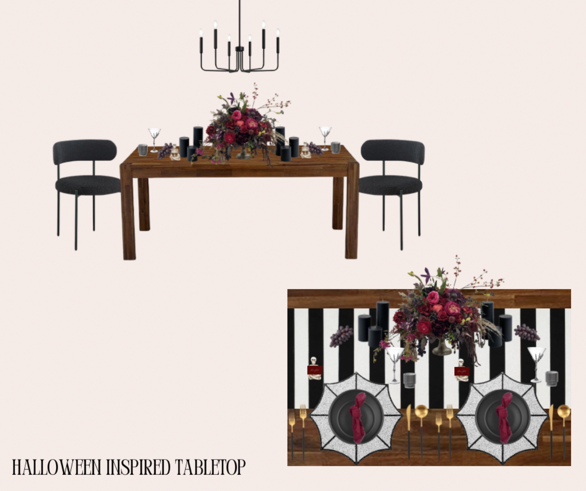 Spooky, classy Halloween tabletop Inspo! 

#LTKSeasonal #LTKHalloween #LTKParties