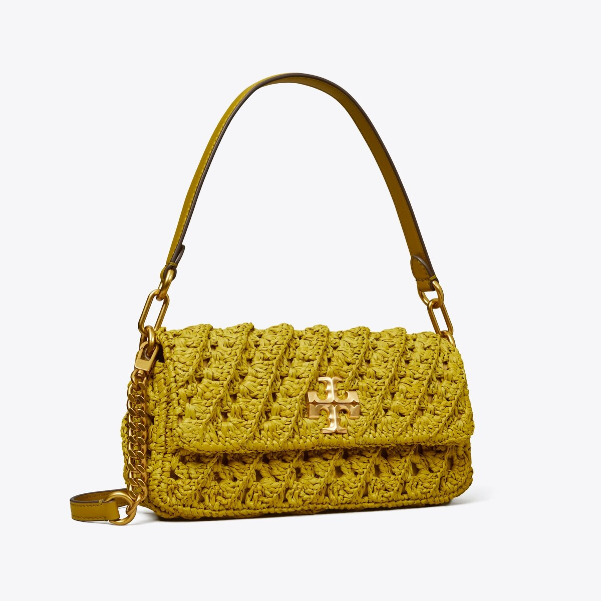 Kira Crochet Small Flap Shoulder Bag: Women's Handbags | Shoulder Bags | Tory Burch UK | Tory Burch (UK)