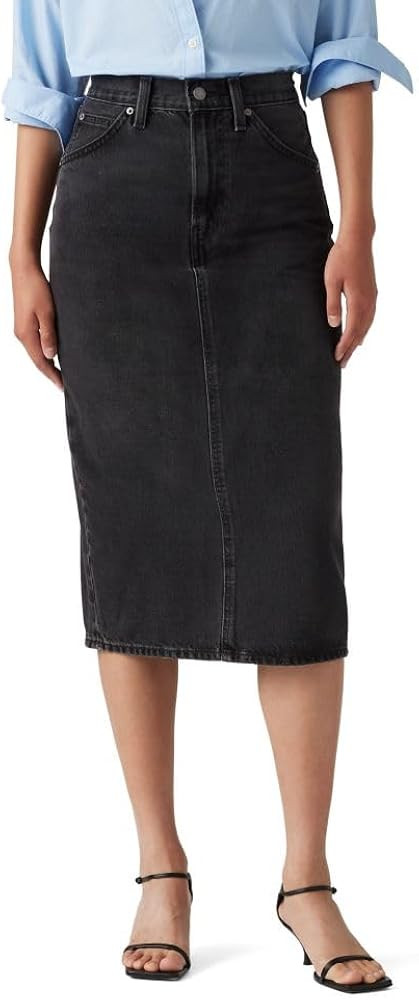 Levi's Womens High-Rise Slit Skirt | Amazon (US)