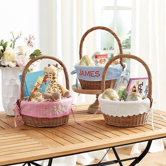 Wicker Easter Basket with Liner | Ballard Designs, Inc.