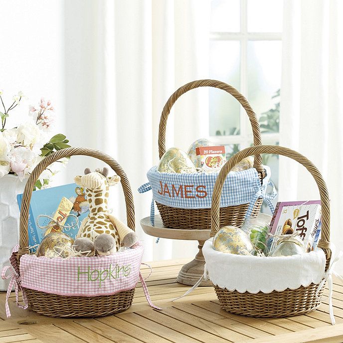 Wicker Easter Basket with Liner | Ballard Designs | Ballard Designs, Inc.