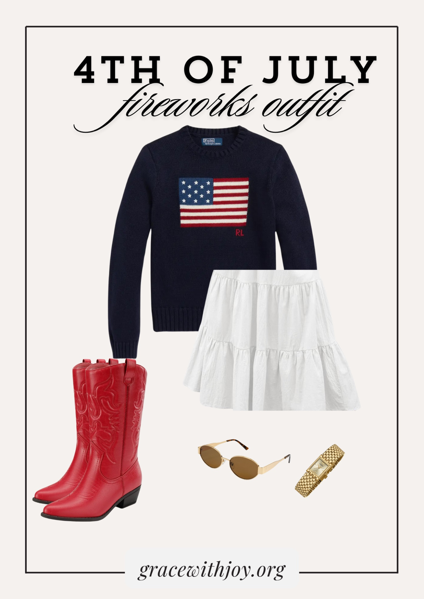 Pair the cutest flag patriotic sweater with a white skirt and you have the perfect Fireworks Outfit! 

#LTKSeasonal #LTKStyleTip #LTKSummerSales