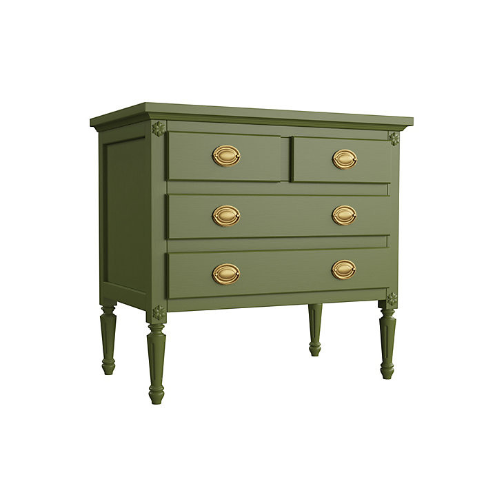 Casa Florentina Louis XVI 4 Drawer Nightstand with Carved Details & Brass Pulls | Ballard Designs, Inc.