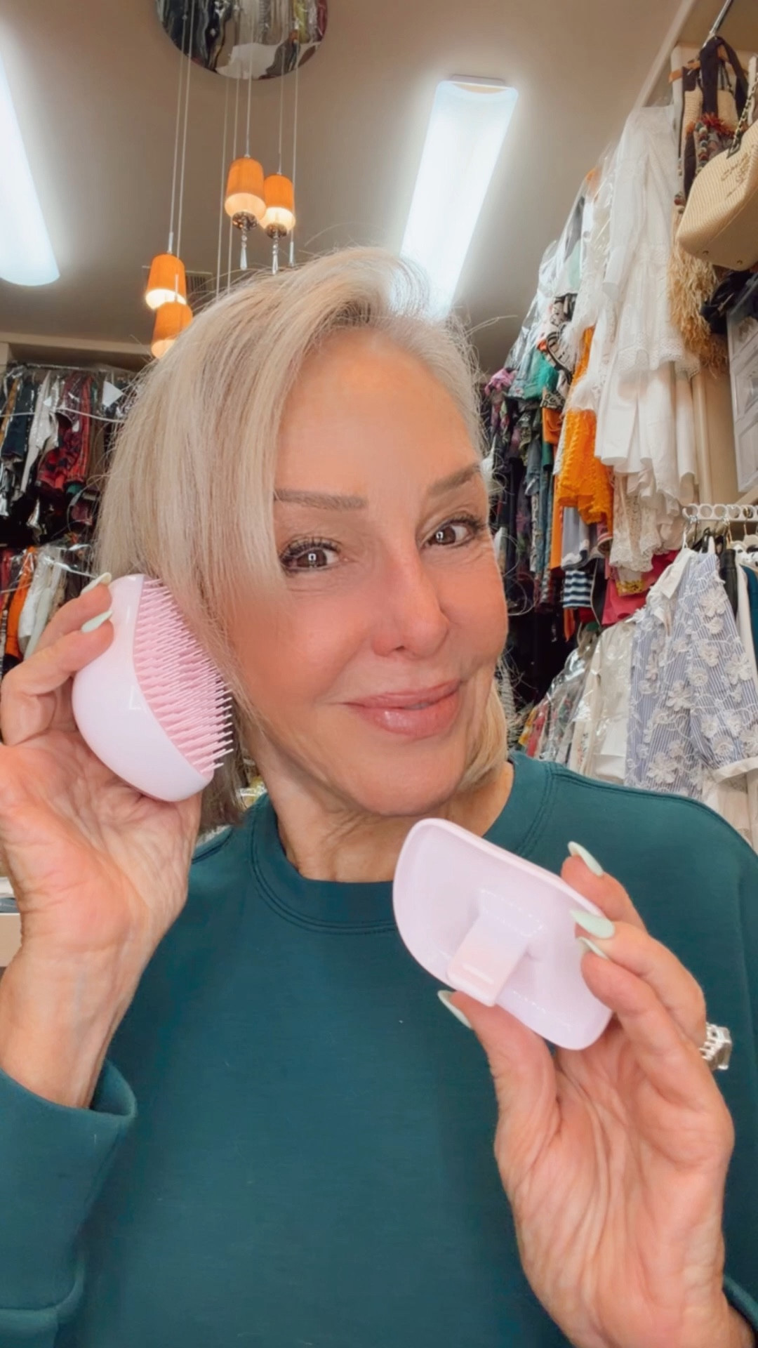 Tangle Teezer Original Detangler Brush, Dry & Wet Travel Size Mini Hair Brush, for Kids & All Hair Types, Millennial Pink


#LTKgrwm #LTKBeauty #LTKOver40