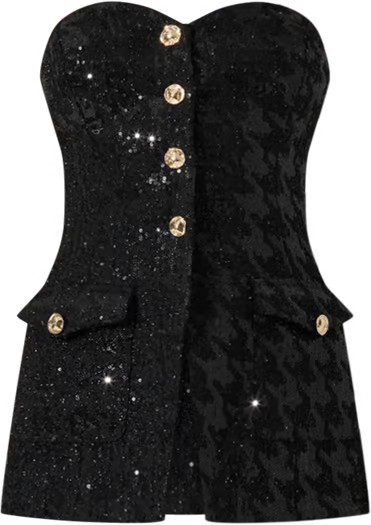 Milani Sequined Strapless Top | Bloomingdale's (US)