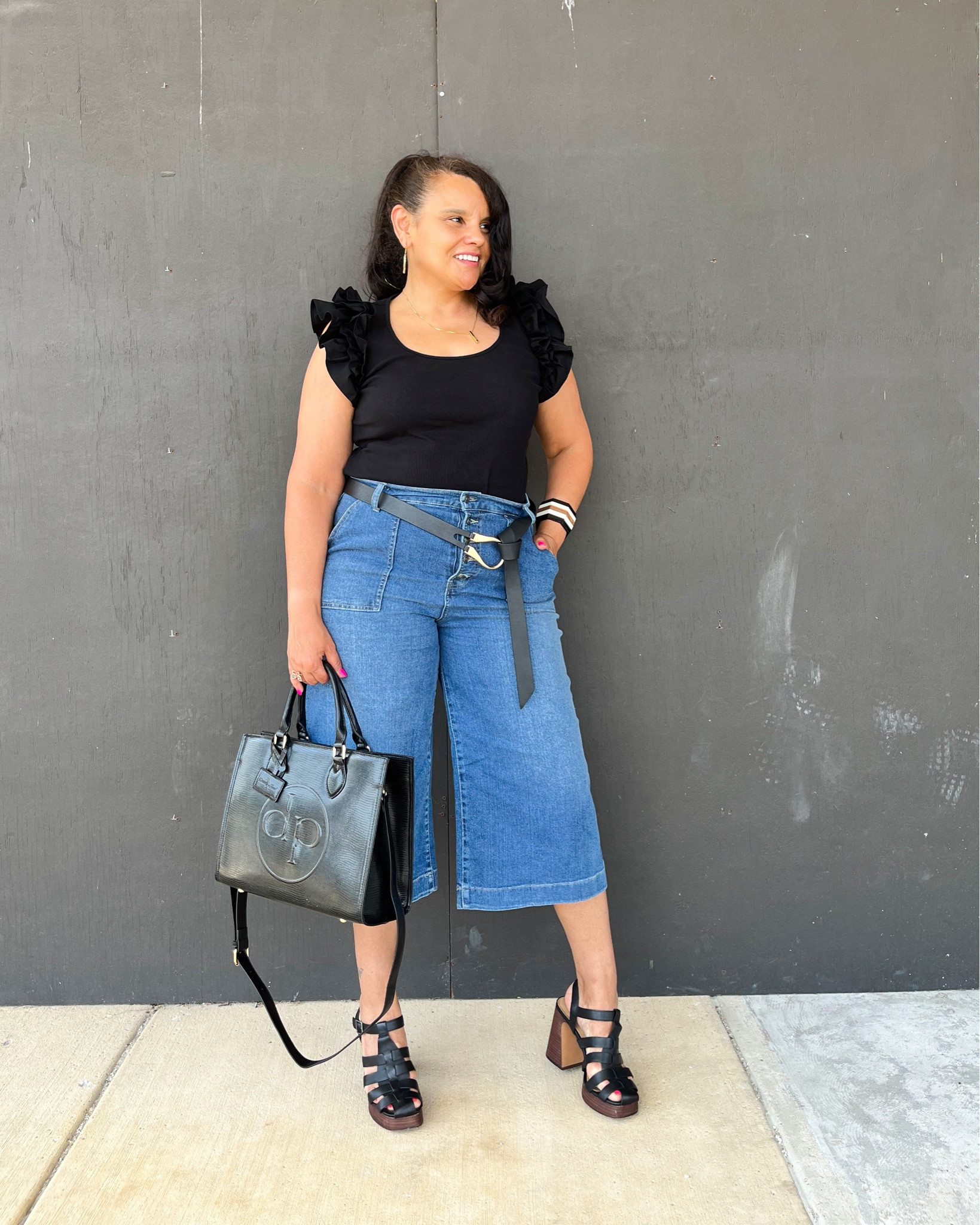I have been in search of a reasonable pair of culottes and Walmart did not disappoint with these and they are under $30 #walmartfinds #culottes #denim #midsizefashion 

#LTKOver40 #LTKFindsUnder50 #LTKMidsize