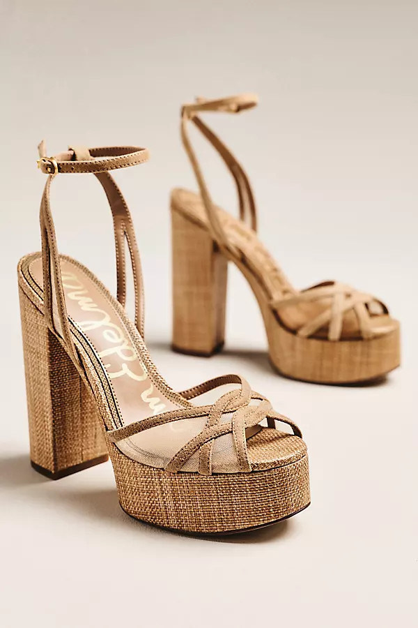 Sandy Platform Block Heel Sandals | Anthropologie (US)