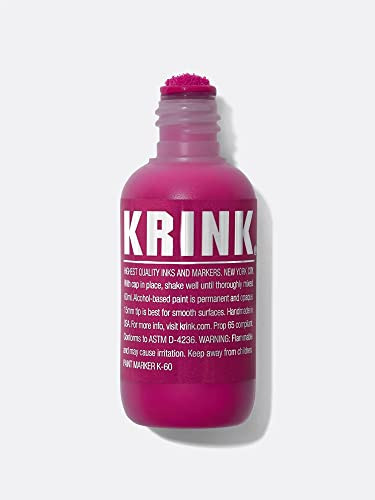Krink K-60 Pink Paint Marker - Vibrant and Opaque Fine Art Graffiti Markers for Canvas Metal Glas... | Amazon (US)