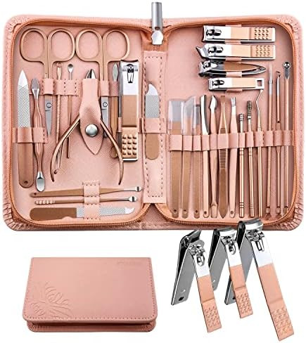 WOAMA Manicure Set 30 In 1 Pedicure Kit Nail Clippers Set Manicure Kit Professional Stainless Ste... | Amazon (US)