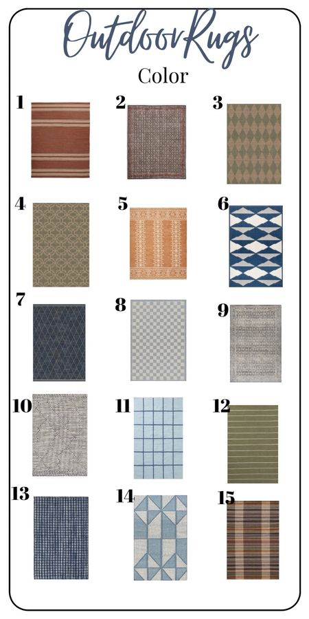 Outdoor rugs with color

#LTKhome #LTKSeasonal