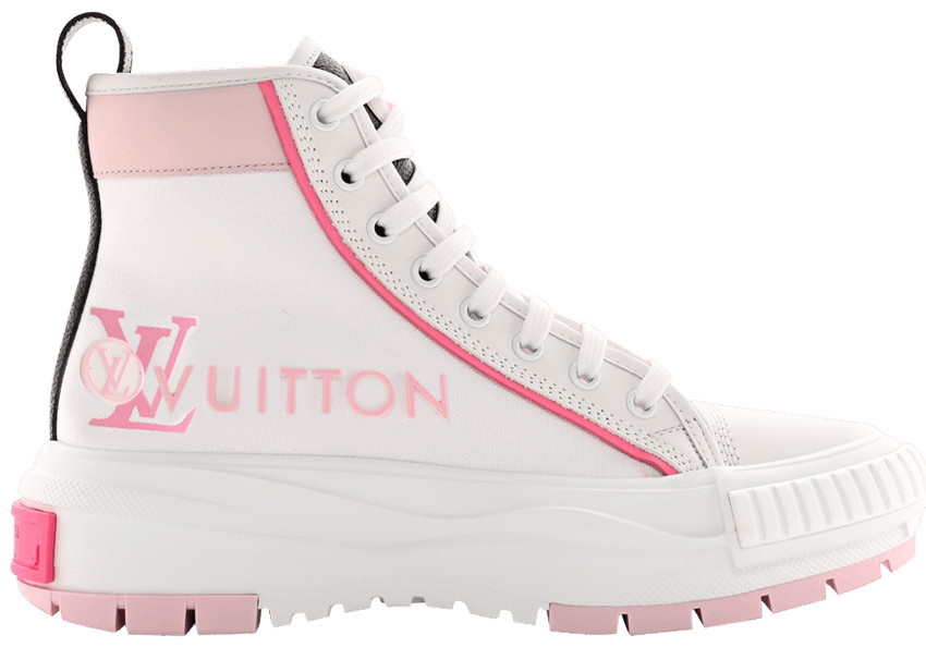 Louis Vuitton Squad Sneaker Boot 'White Pink' | GOAT