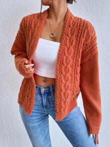Cable Knit Drop Shoulder Duster Cardigan
   SKU: sw2208106984840861   New     US$26.00           ... | SHEIN